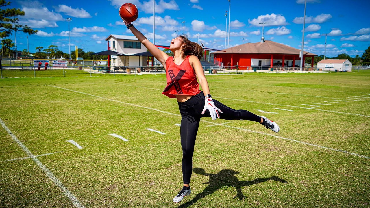 MY GF CAN CATCH BETTER THAN ODELL BECKHAM JR.. (ROUTE TREE CHALLENGE)