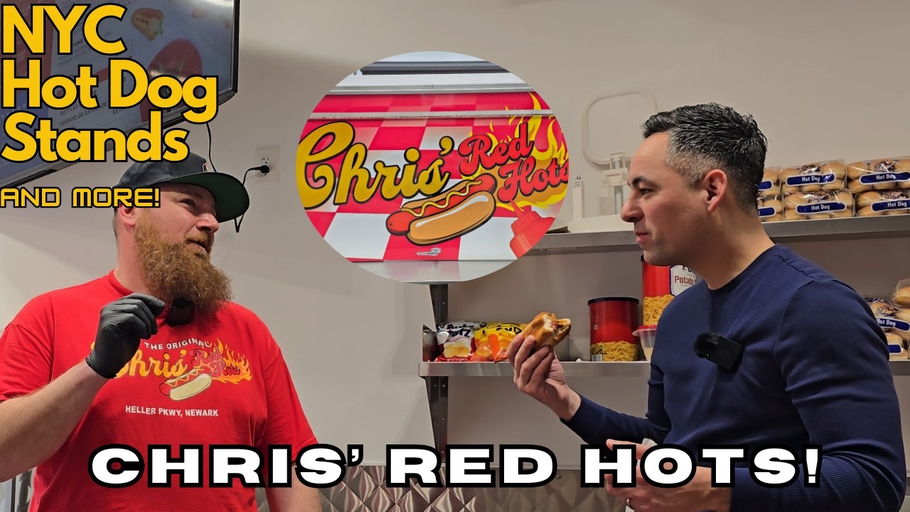 TOP NYC Hot Dog Stands: Chris' Red Hots!! | NYC Hot Dog Stands