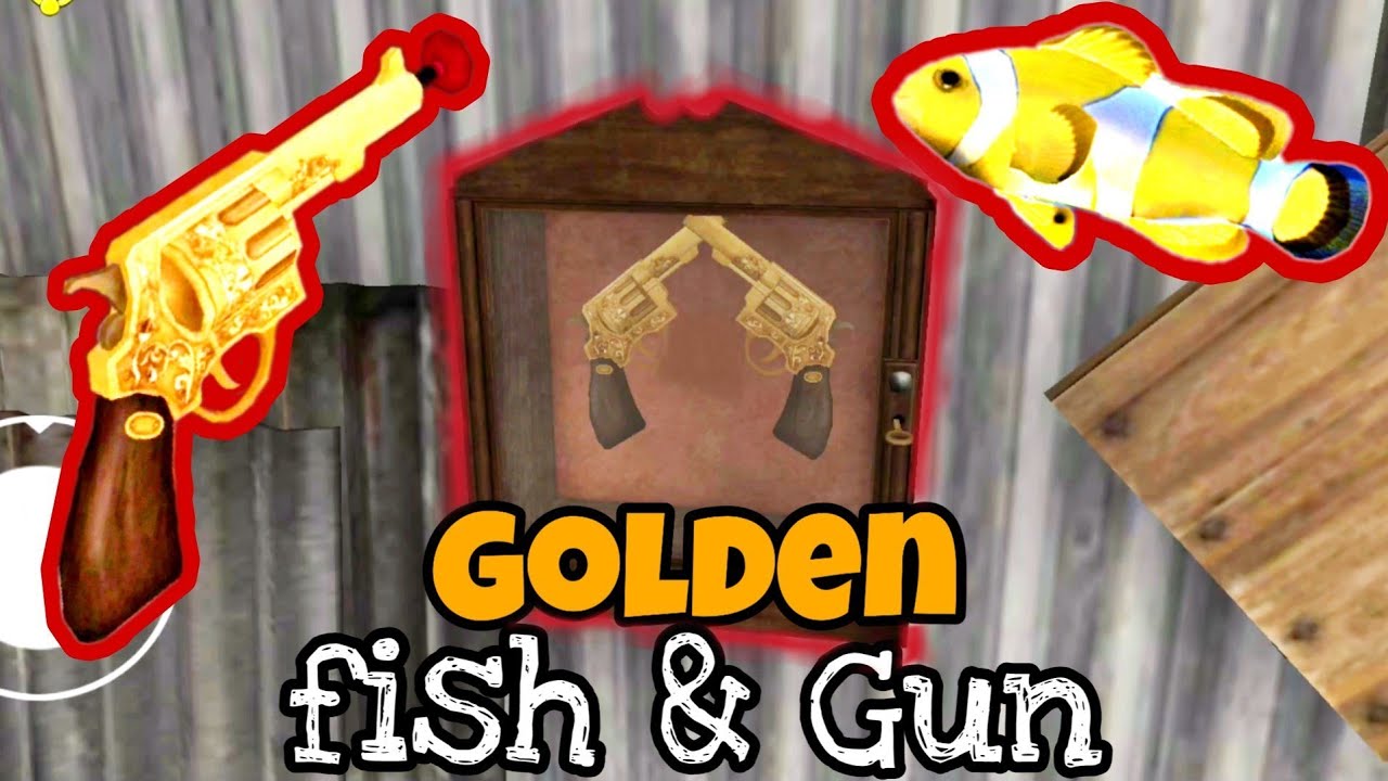 Ice Scream 3 - How To Find Golden Fish 🐠 & Get Golden Revolver 🔫
