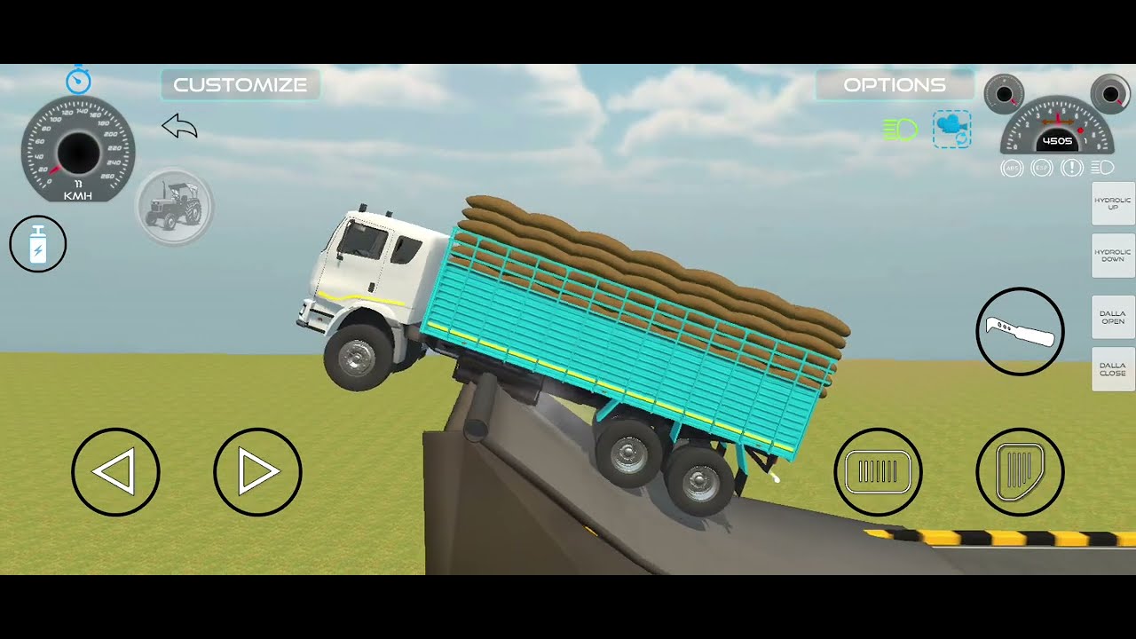 Indian tractor simulator game ka video truck video part 1 #popular #tractor #trending #viral 
