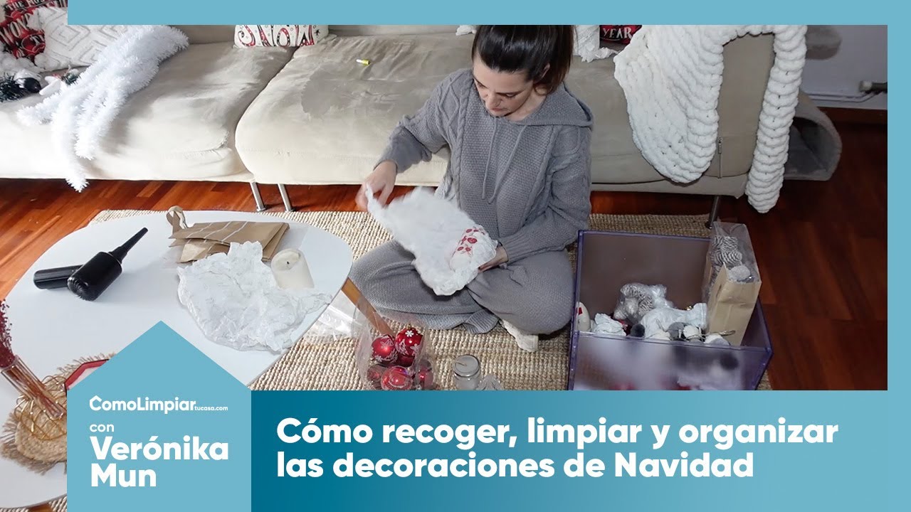 🎄 Cómo limpiar y organizar las decoraciones de Navidad con Verónika Mun