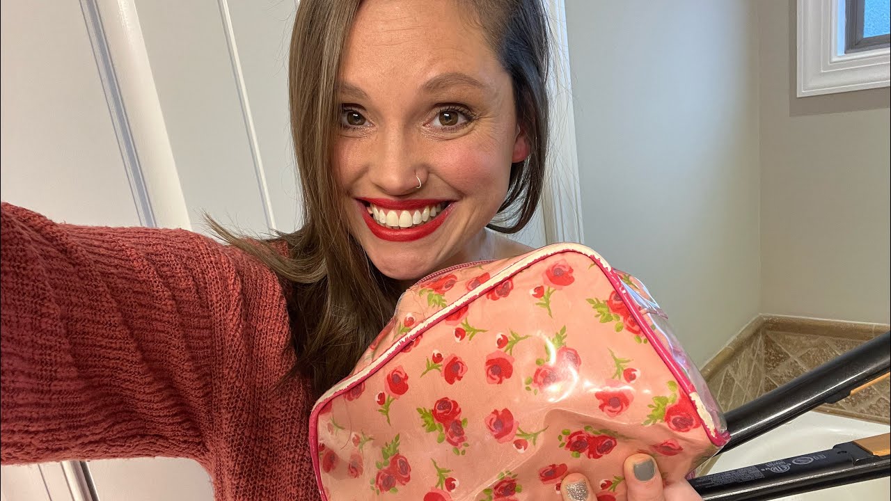 ASMR - Hair and Make-Up - Whisper Ramble with Gum Chewing