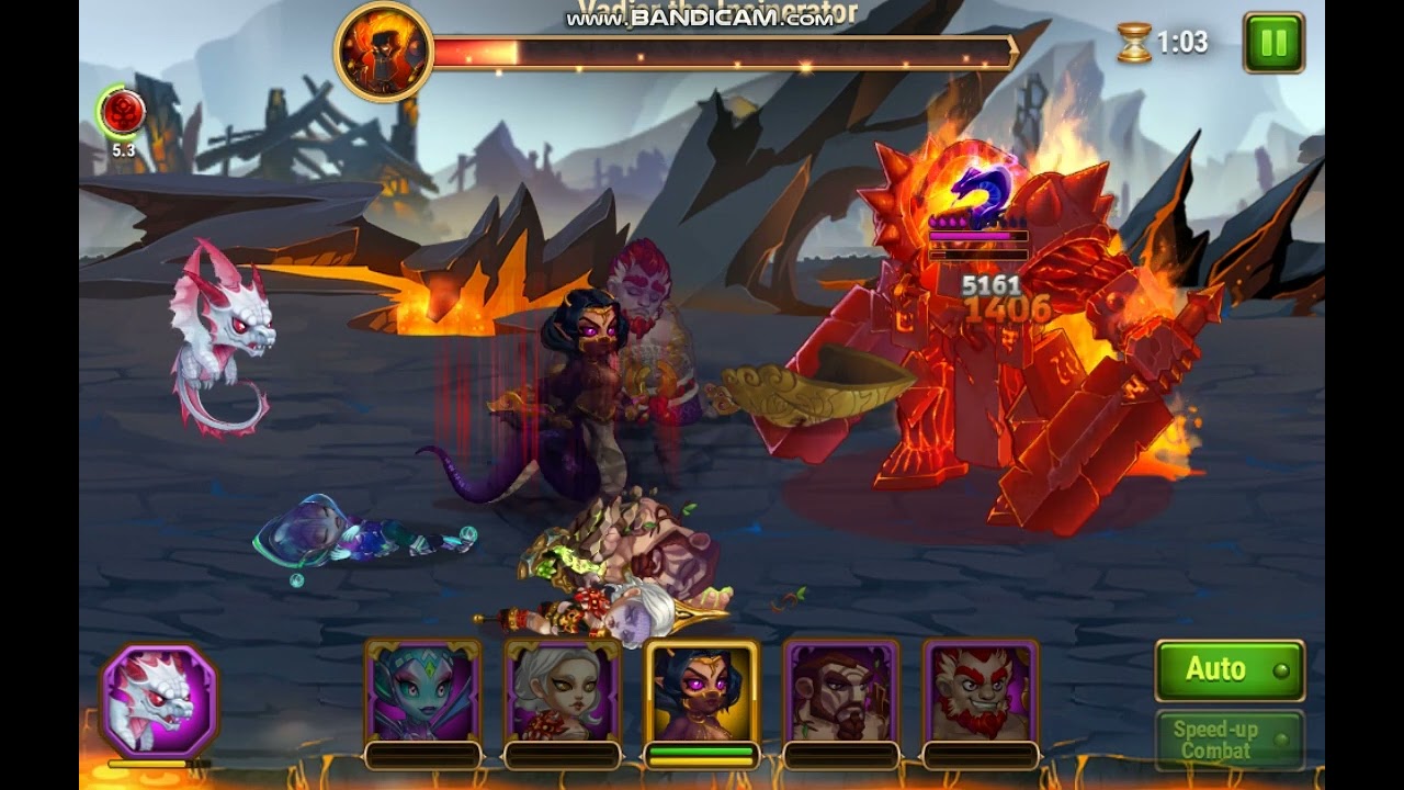 Hero wars Vadjar the Incinerator level 160 and new frame!