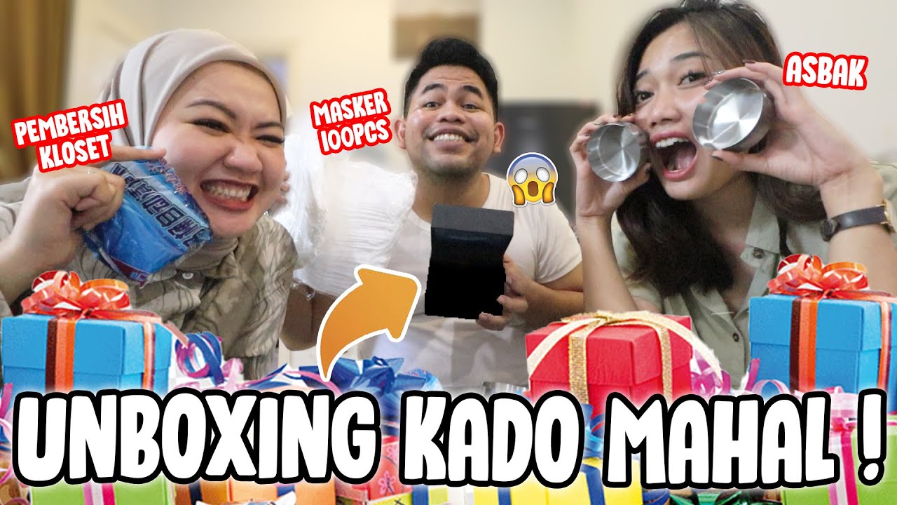 UNBOXING KADO BIMBUL JUTAAN RUPIAH!! MINTA KADO APA YA DIA?