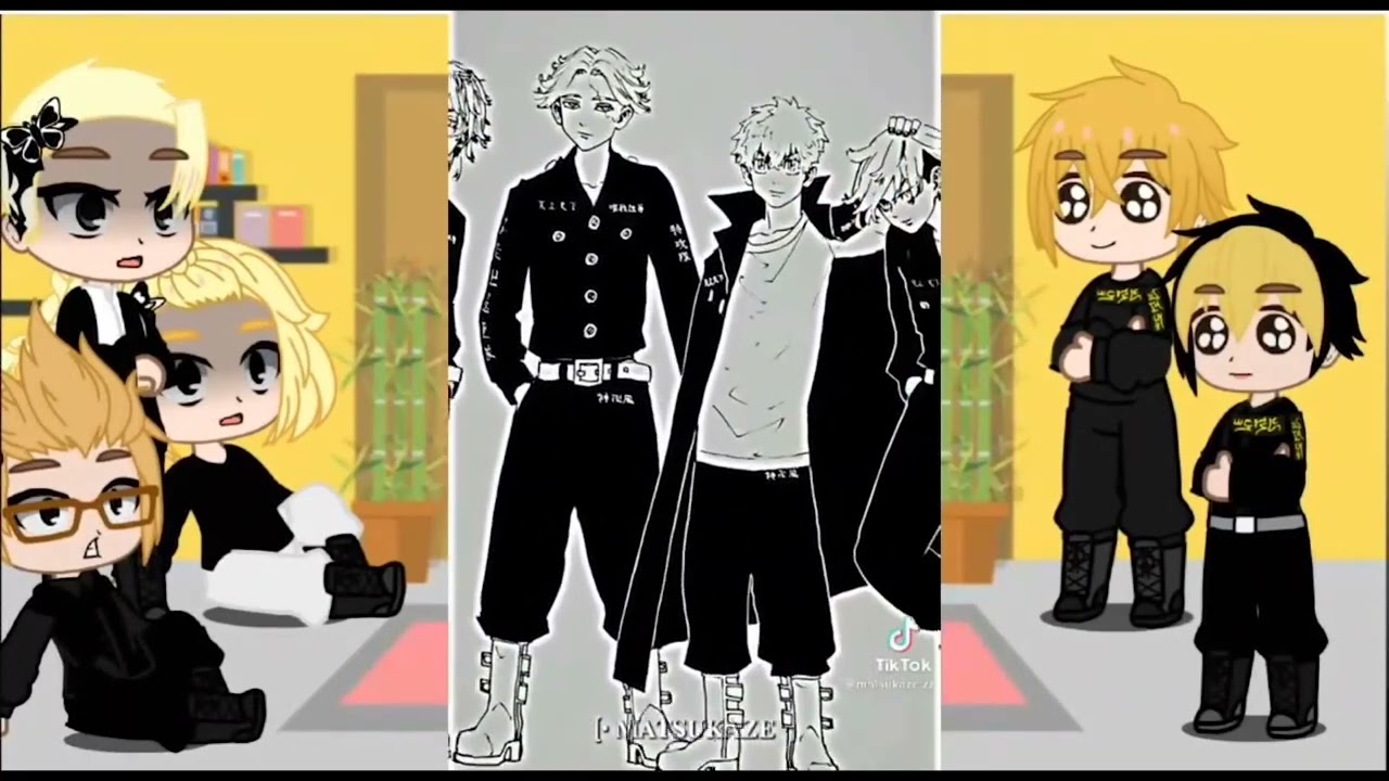 💢💖 TOP 3 Tokyo Revengers + Bonten reaction to Senju + Sanzu + Akutagawa + ... | Tik tok