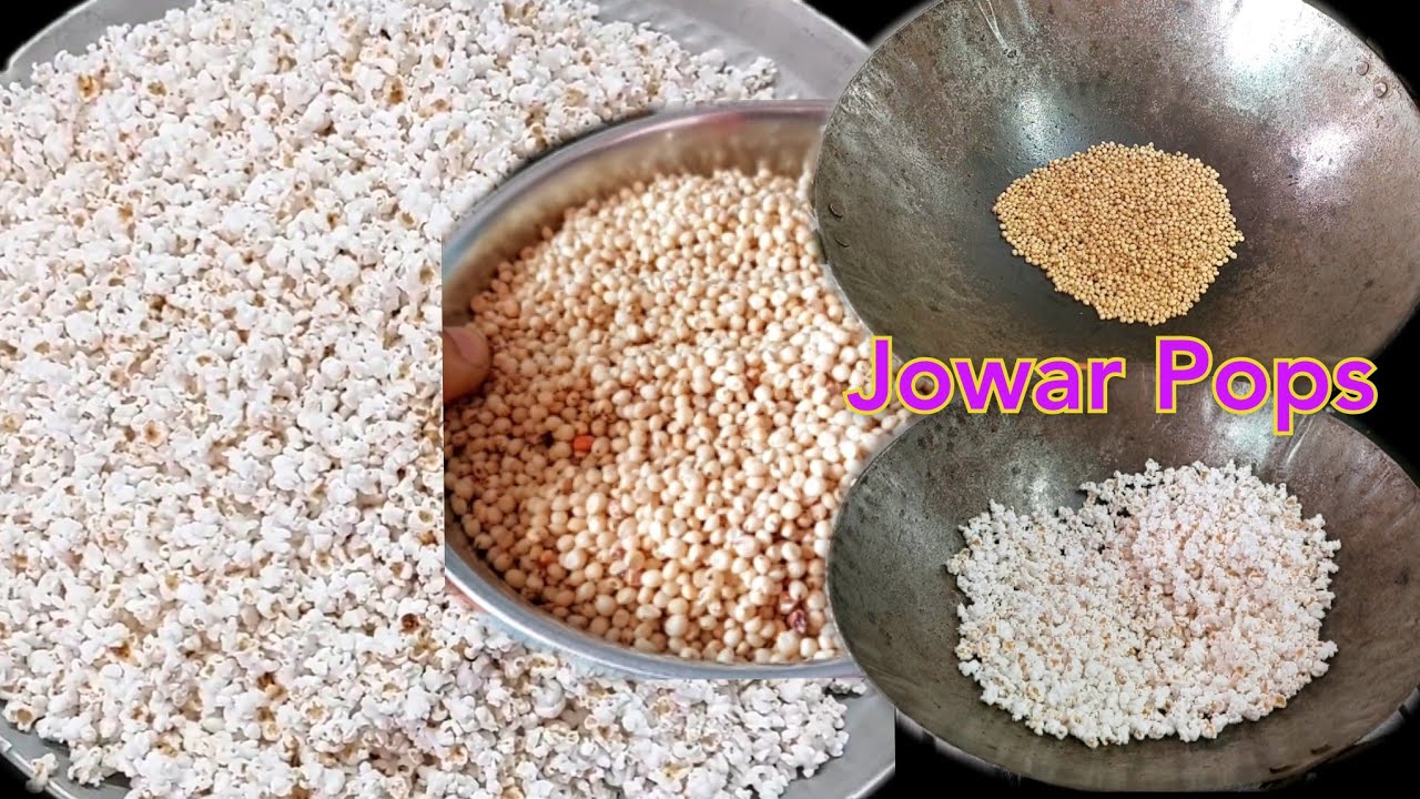 Jowar pops💃Popped sorghum👌Dhani making at home💯Sorgum seed popping at home💃jowar seeds popping