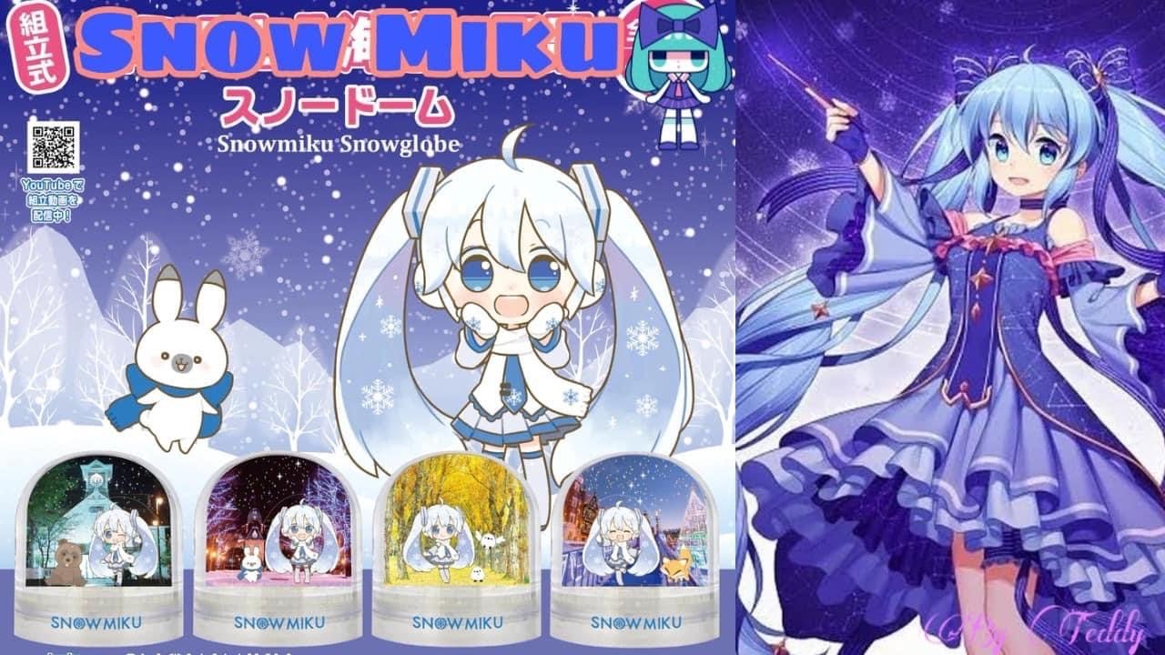 Snow Miku & Landscape Of Hokkaido Snow Globe Gashapon 💮