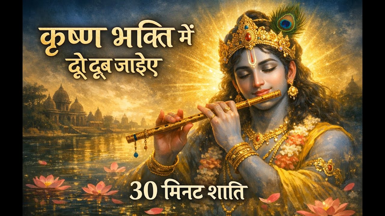 🌺 कृष्ण भक्ति में डूब जाने वाला भजन | 30 Min Soulful Krishna Bhajan | Peace & Calm