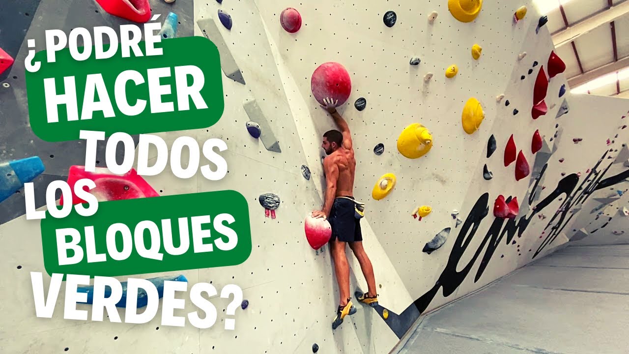 ¿Podré hacer TODOS los BLOQUES VERDES (6a-6c) en UNA SESIÓN? | Boulder - Bloque- Escalada