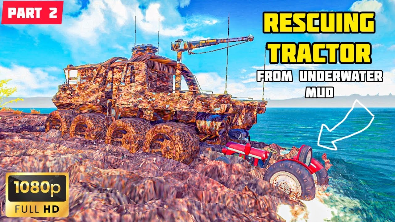 ICEBREAKER RESCUING TRACTOR FROM UNDERWATER MUD, PART 2 | OFF THE ROAD HD OPEN WORLD DRIVING GAME