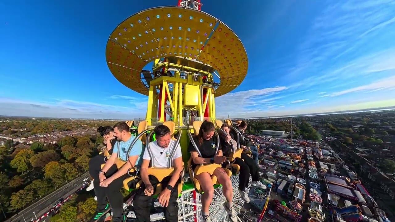 😱 The Coyles Visit - SKYFALL at HULL FAIR! MASSIVE Free-Fall Ride | INSANE Drop Tower Thrills! 🎡🔥