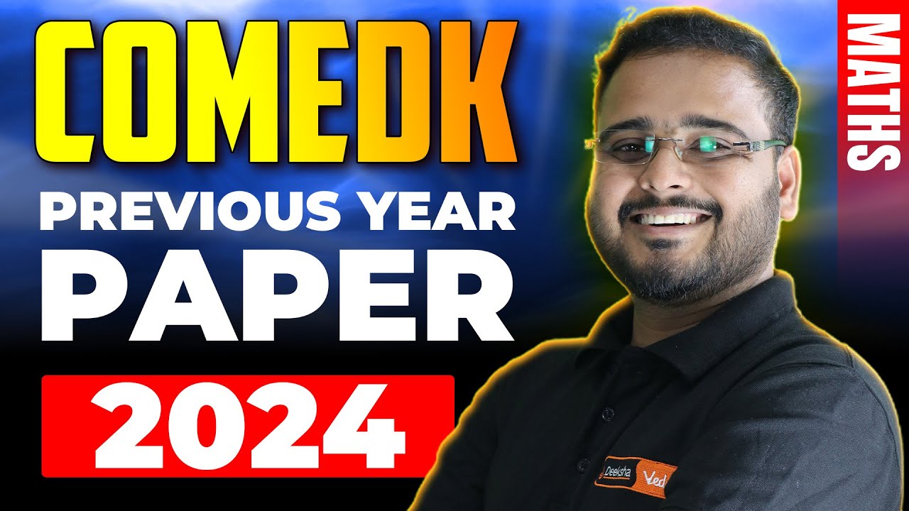 COMEDK Maths PYP 2024 With Answer Key - COMEDK 2025 Preparation 🔥