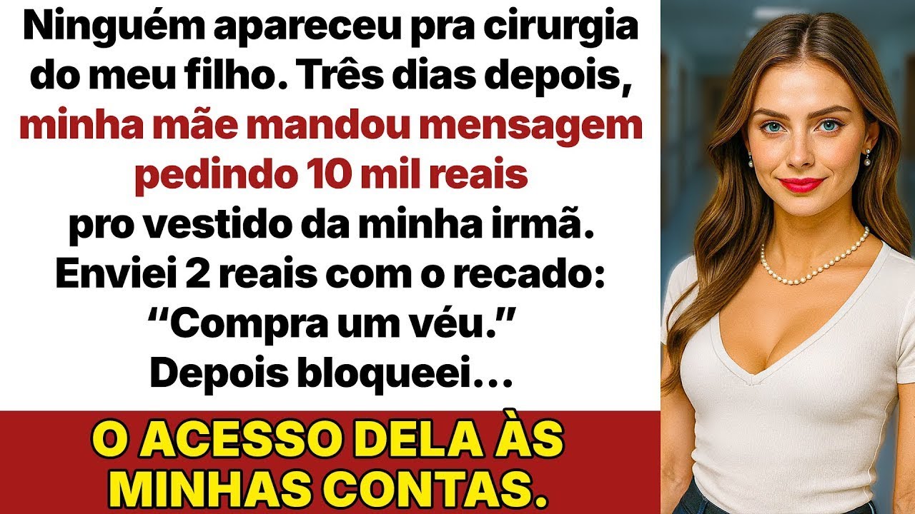 Minha família não foi na cirurgia do meu filho e depois ainda pediu 20 mil reais pra mim!