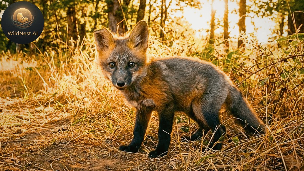 The fox puppy who wouldn't abandon his mother