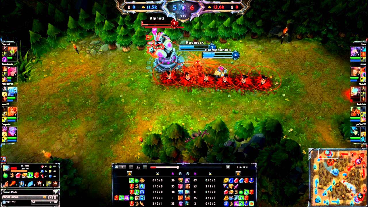 Rumble escape, after that, a double kill under turret