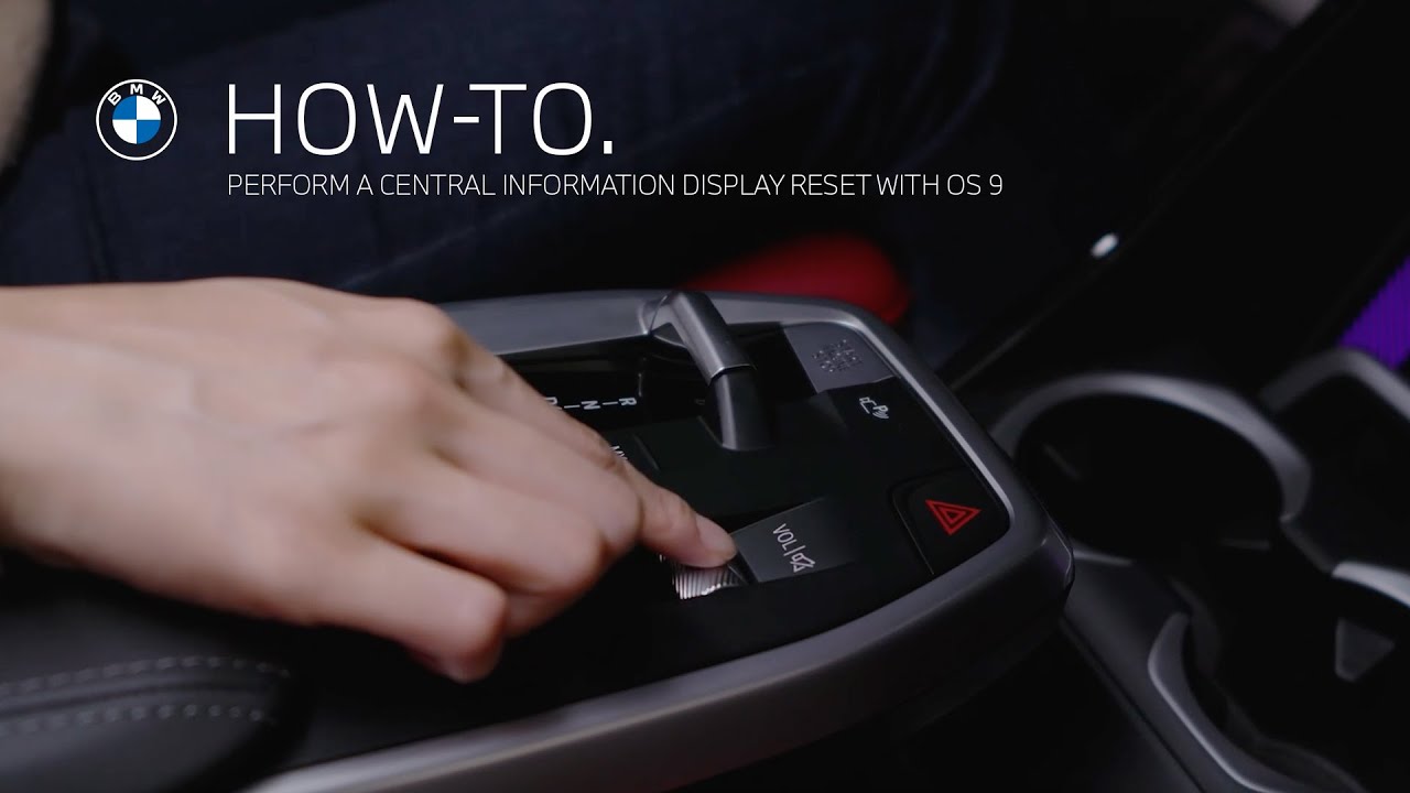 How To Perform A Central Information Display Reset with OS 9 | BMW How-To