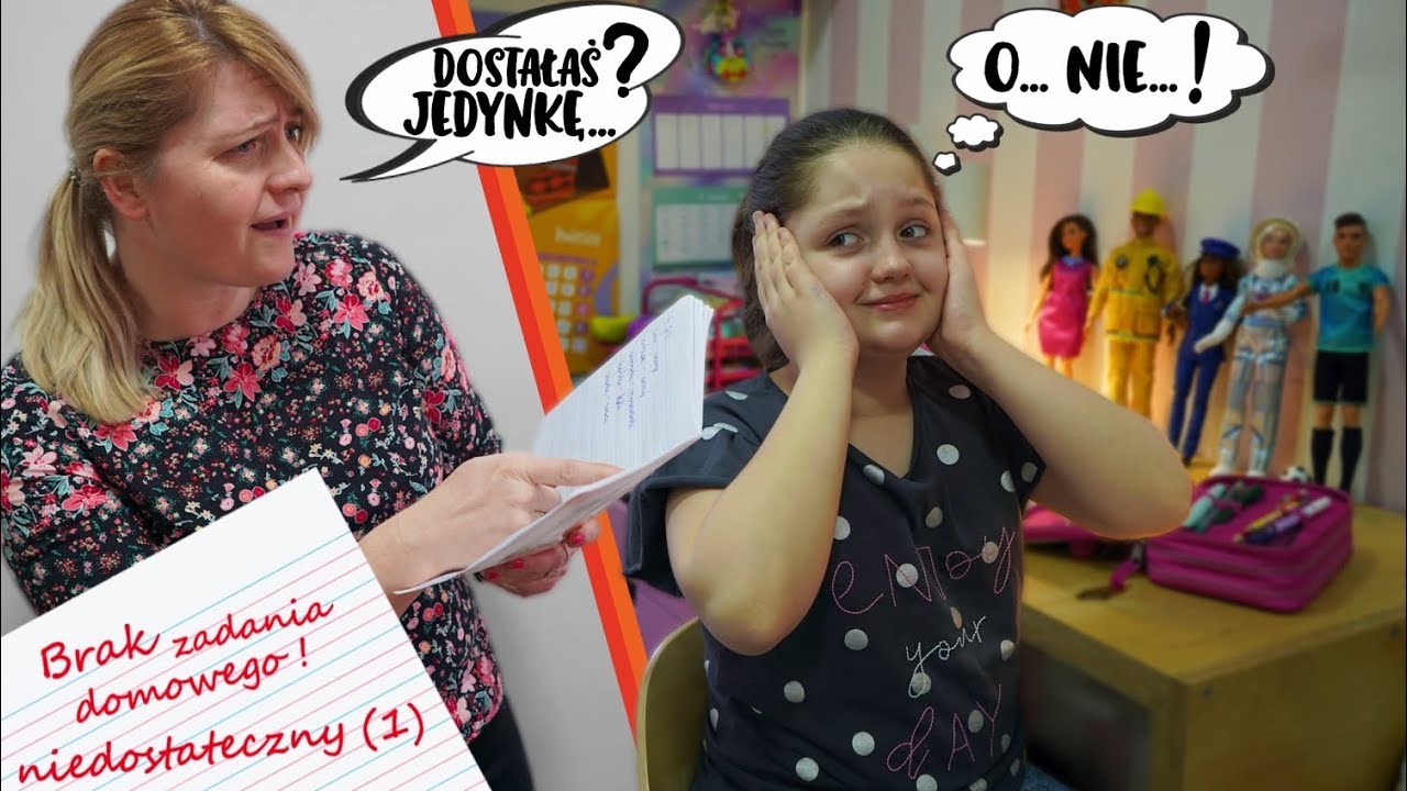 DOSTAŁAM JEDYNKĘ 😭 MAMA BYŁA ZŁA 😡