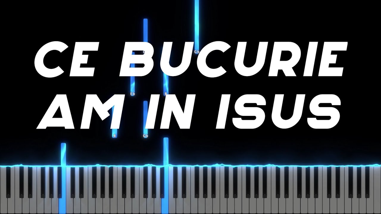 Ce bucurie am in Isus - Deea si tinerii Botosani - Instrumental Pian - Negativ Pian - Tutorial