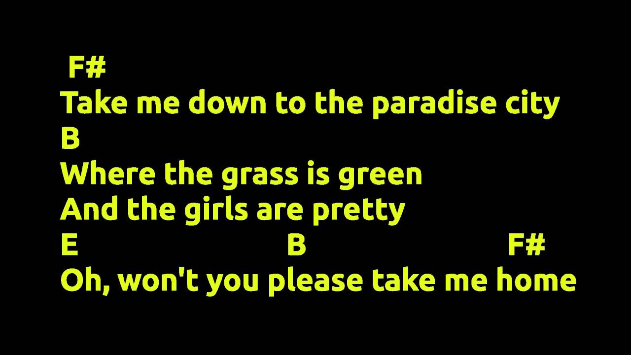Paradise City - Guns N' Roses - Acordes para Guitarra