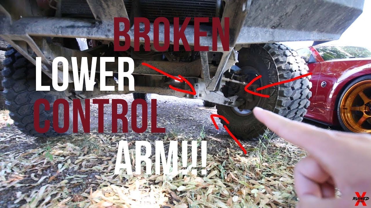 Nissan Xterra Lower control arm replacement, Trail Break