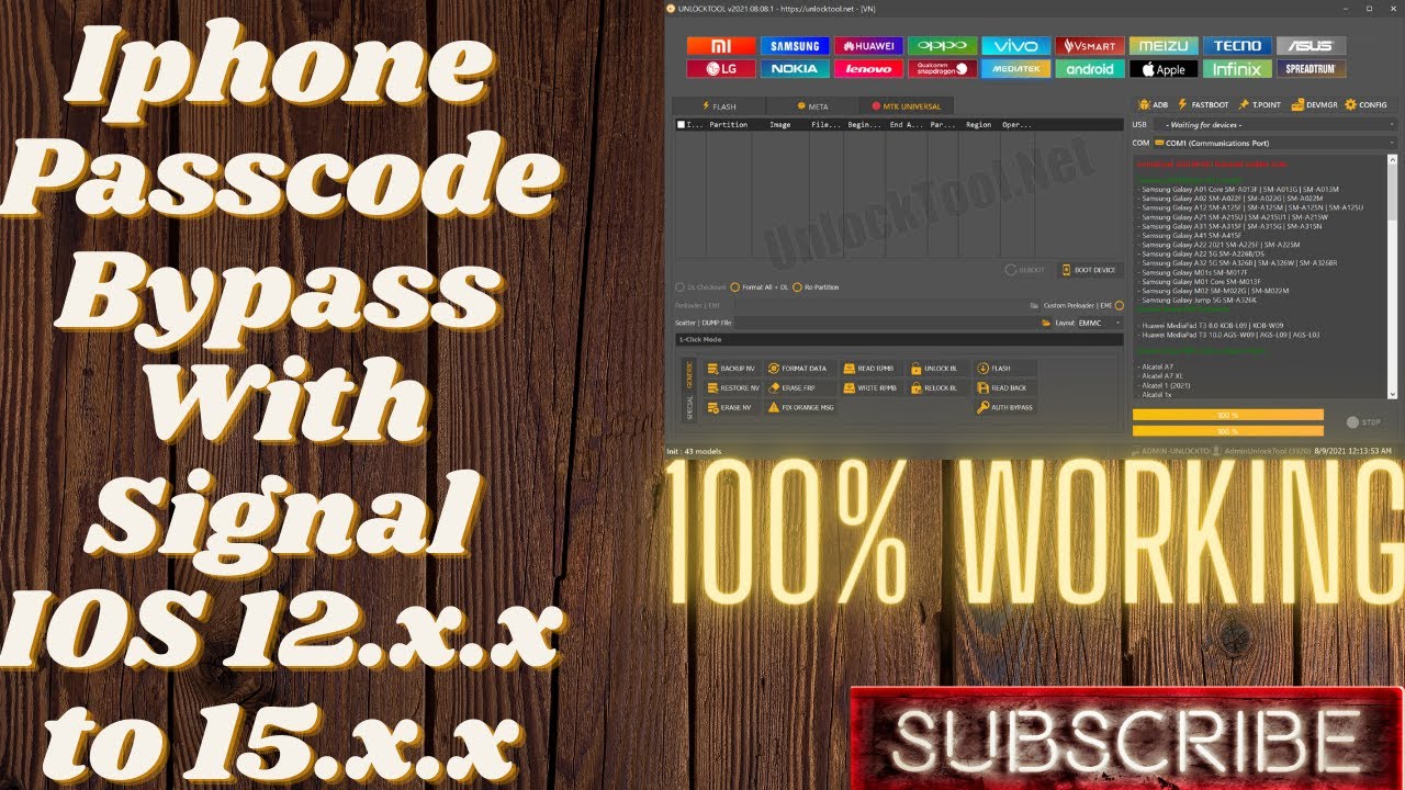 Iphone 5s #Passcode #Bypass With Signal #ios 12.5.5/12.5.6 #iphone6 #6plus With UnlockTool