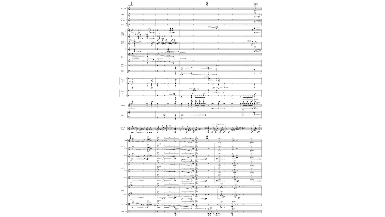 Rebecca Saunders - Still (2011) for violin and orchestra