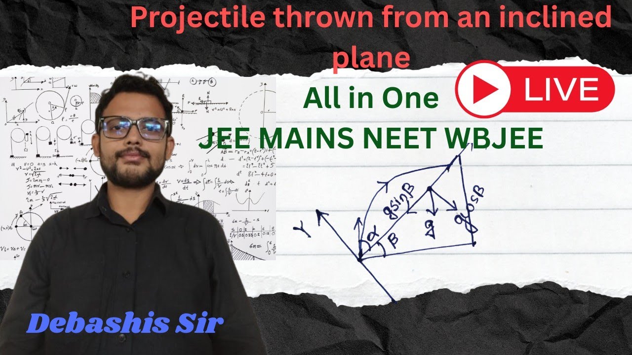Projectile motion from an inclined plane || All in One || JEE MAINS, WBJEE, NEET(UG)