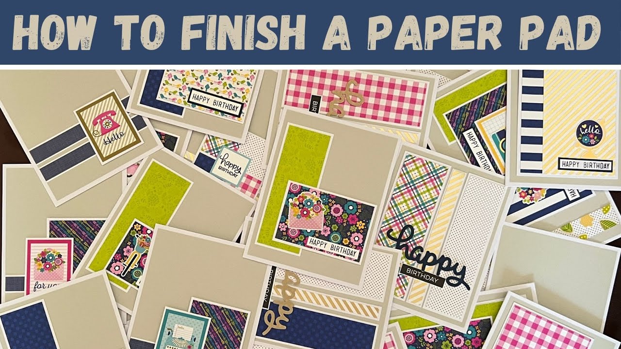 Finishing a 6x6 paper pad without using templates