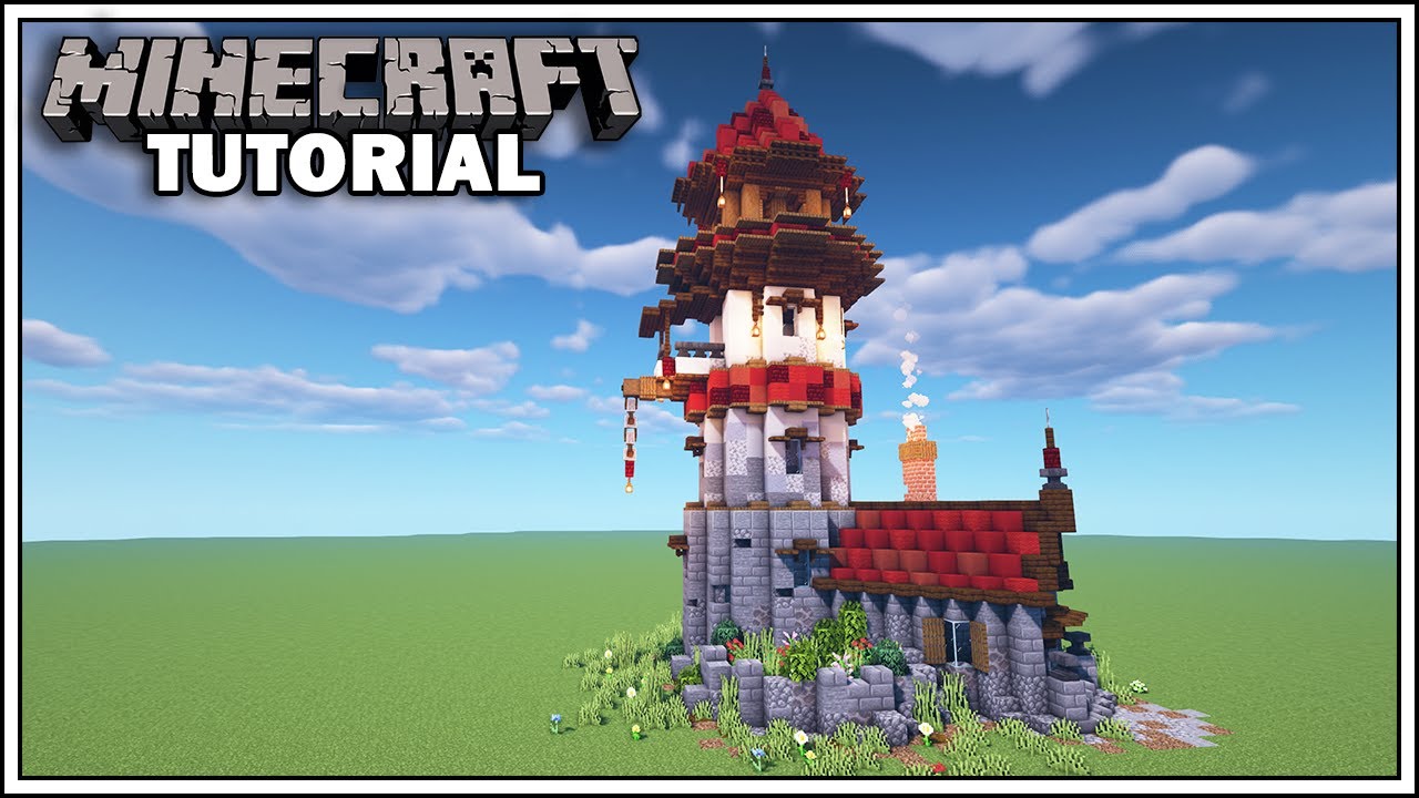 Minecraft Tutorial - How to Build a Wizard Tower