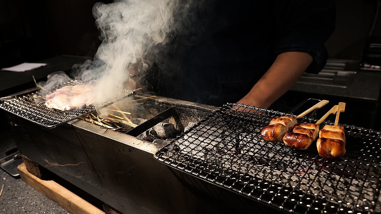 토종닭을 직접 발골하는 닭꼬치 오마카세 / amazing! master of skewered chicken / korean street food