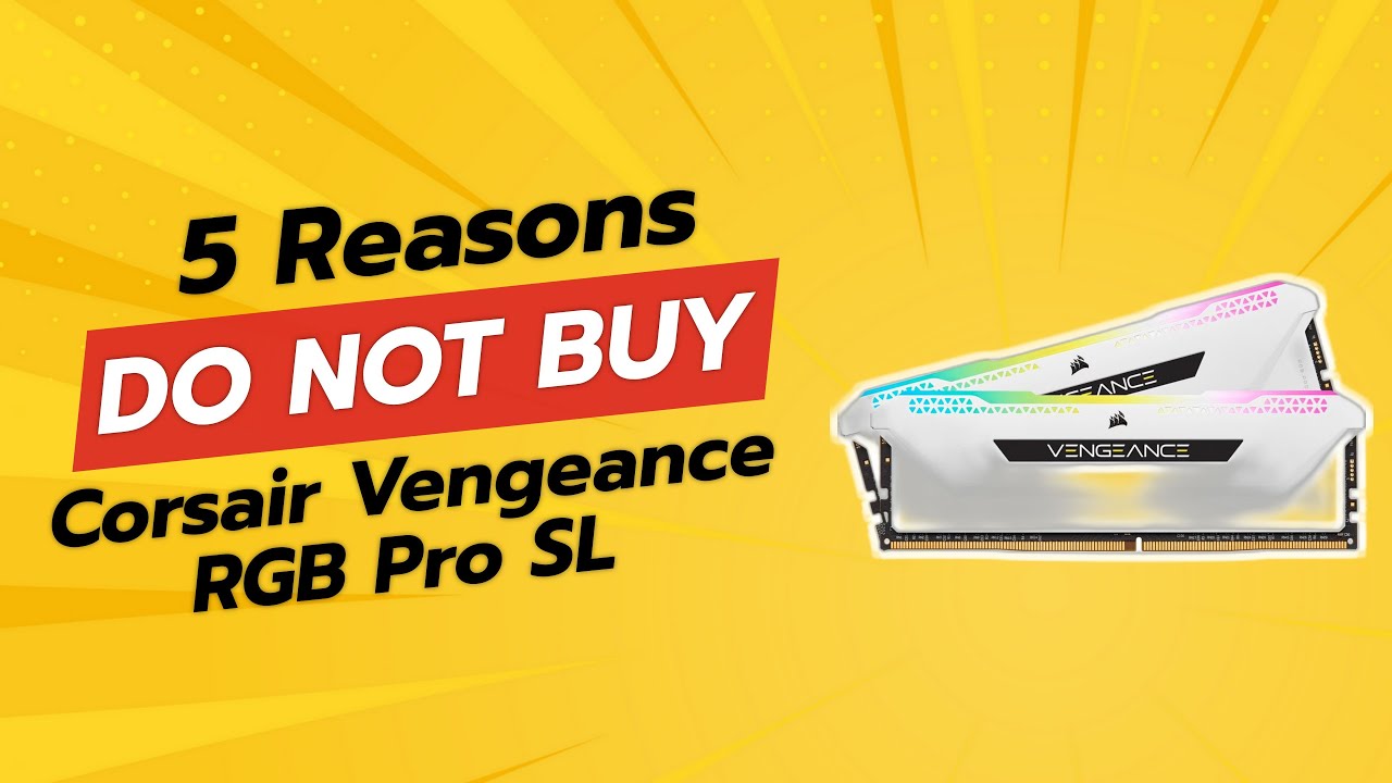 DON'T BUY Corsair Vengeance RGB Pro SL BEFORE WATCHING THIS VIDEO! 😱 (5 Reasons)