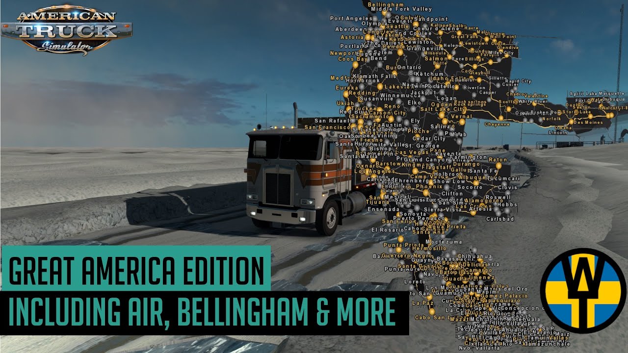 ATS 1.38 - Great America Map Combo Version 1