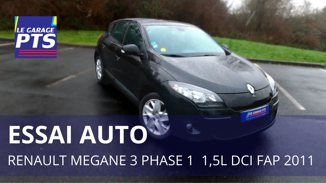 TEST - RENAULT MEGANE 3 PHASE 1  1,5L DCI FAP 110 CV FINITION BUSINESS 2011
