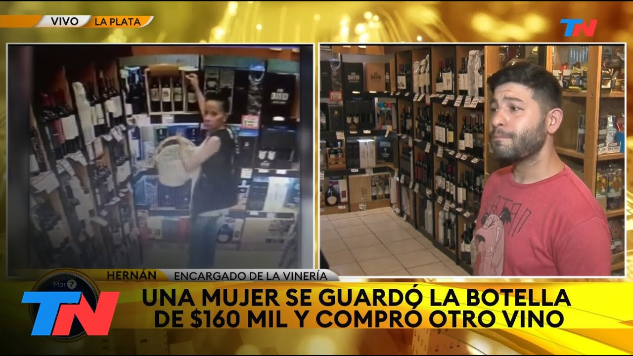 LA PLATA I Una mujer robó un vino exclusivo valuado en $160.000