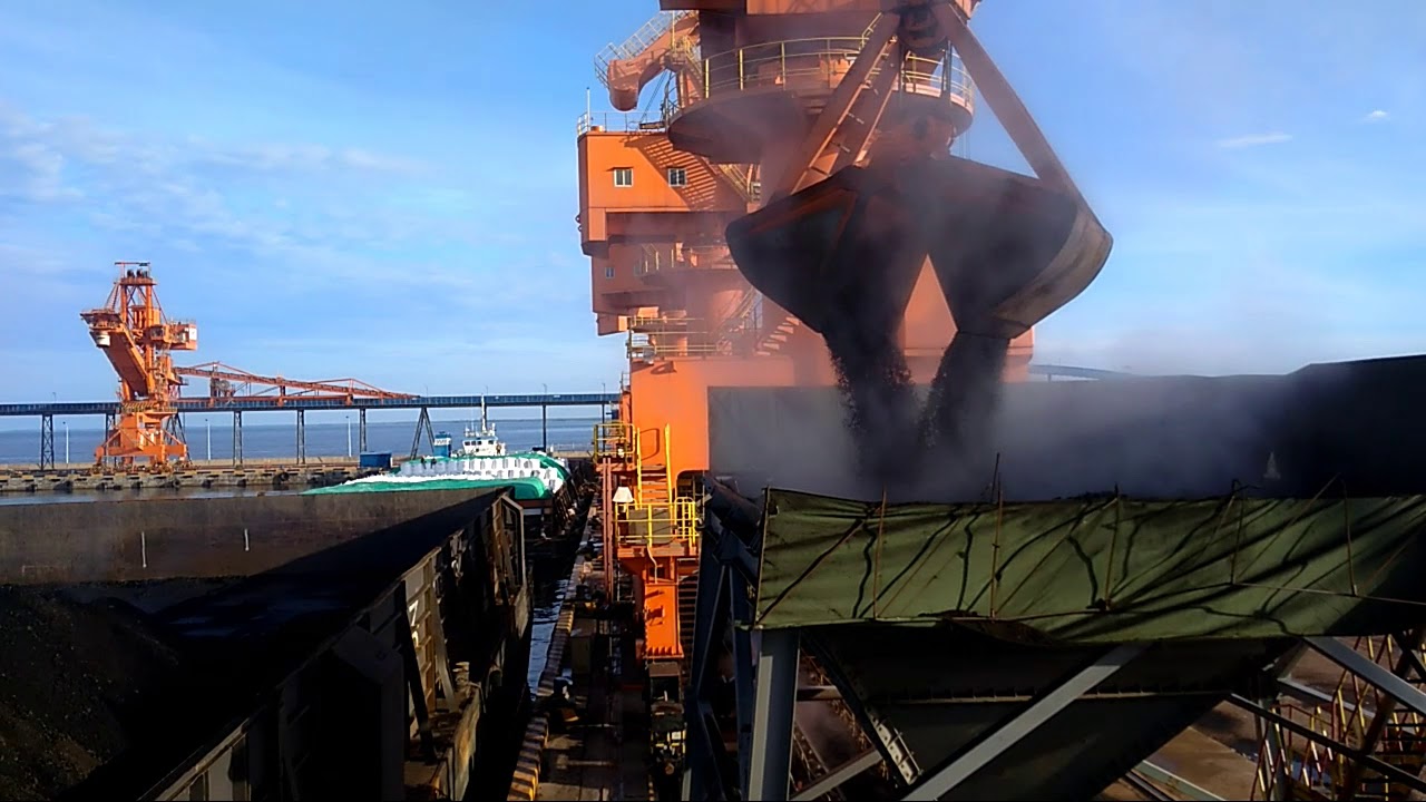 coal unloading process