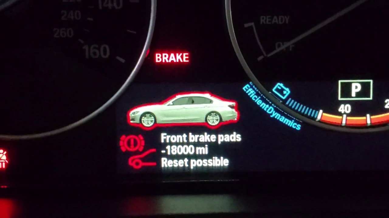 como borrar los mensajes de BMW despues de cambiar frenos? - brake service light