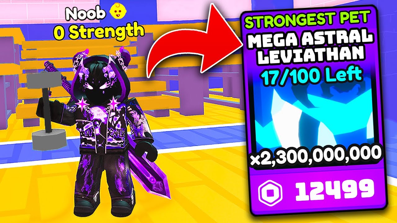 Starting Over as NOOB with STRONGEST PET in Arm Wrestling Simulator! (Roblox)