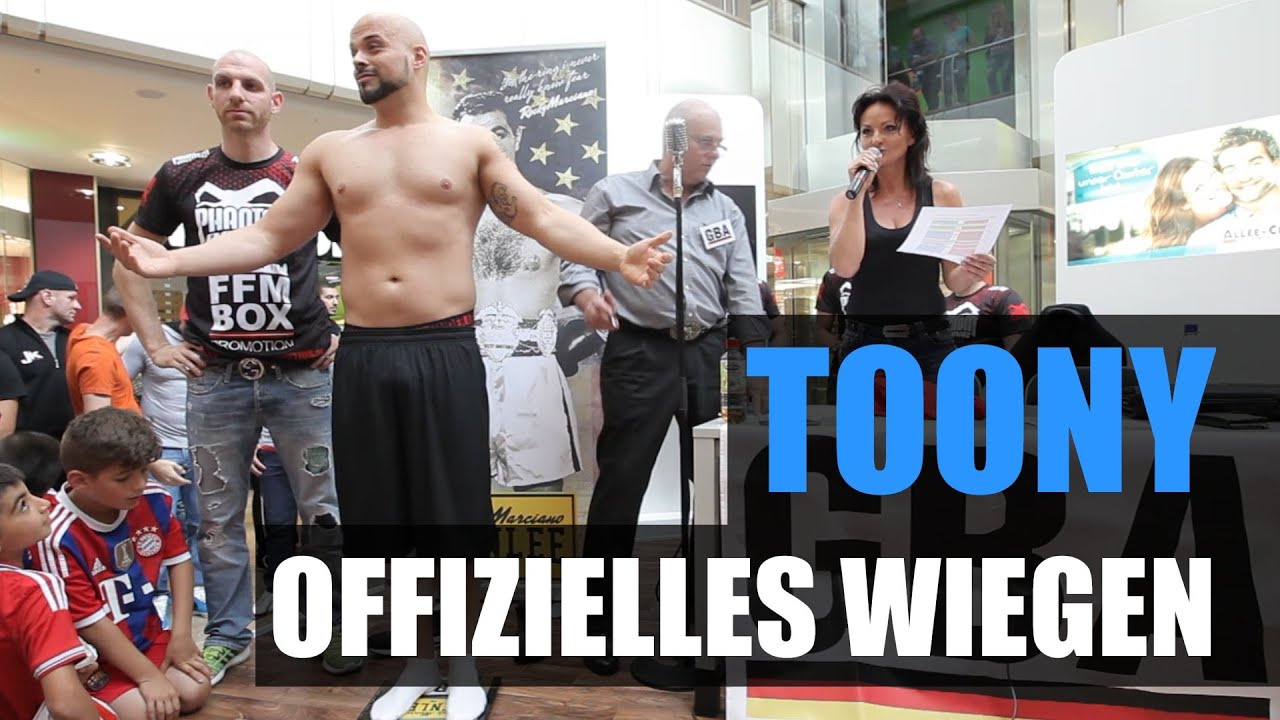 TOONY VS. OJ KINGPIN (NICHT BERO BASS) - OFFIZIELLES WIEGEN - PROMIBOXEN - LA HONDA - Agit Kabayel