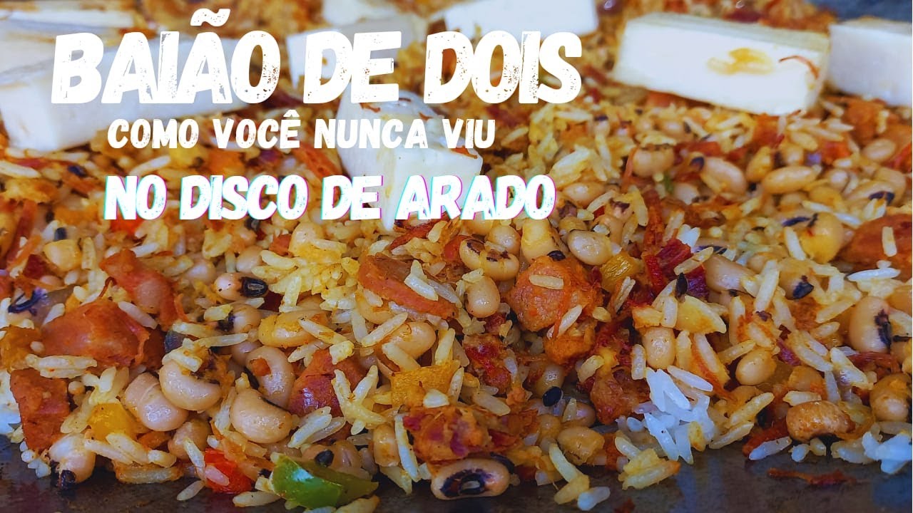 ✅BAIÃO DE DOIS DE UM JEITO SIMPLES E FÁCIL, no DISCO DE ARADO.