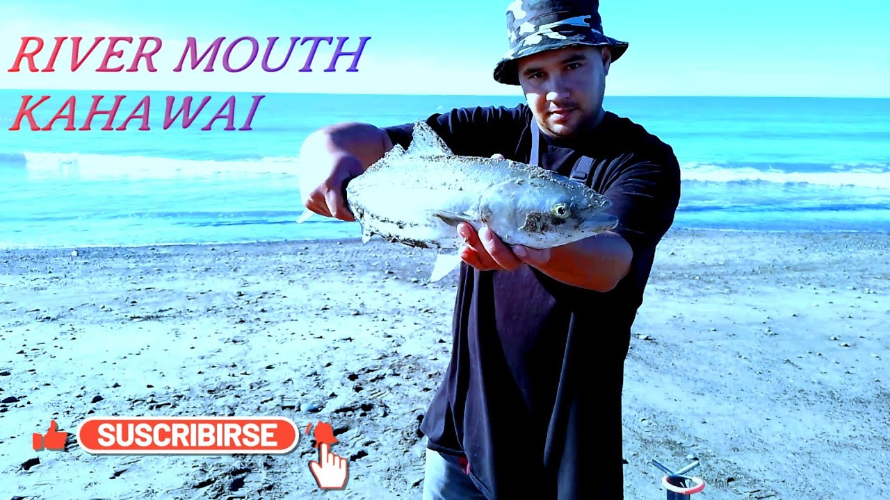 NZ SURFCASTING @ TUKITUKI RIVER MOUTH | HAWKES BAY NZ. FISH BITE TALK BEFORE RELEASE