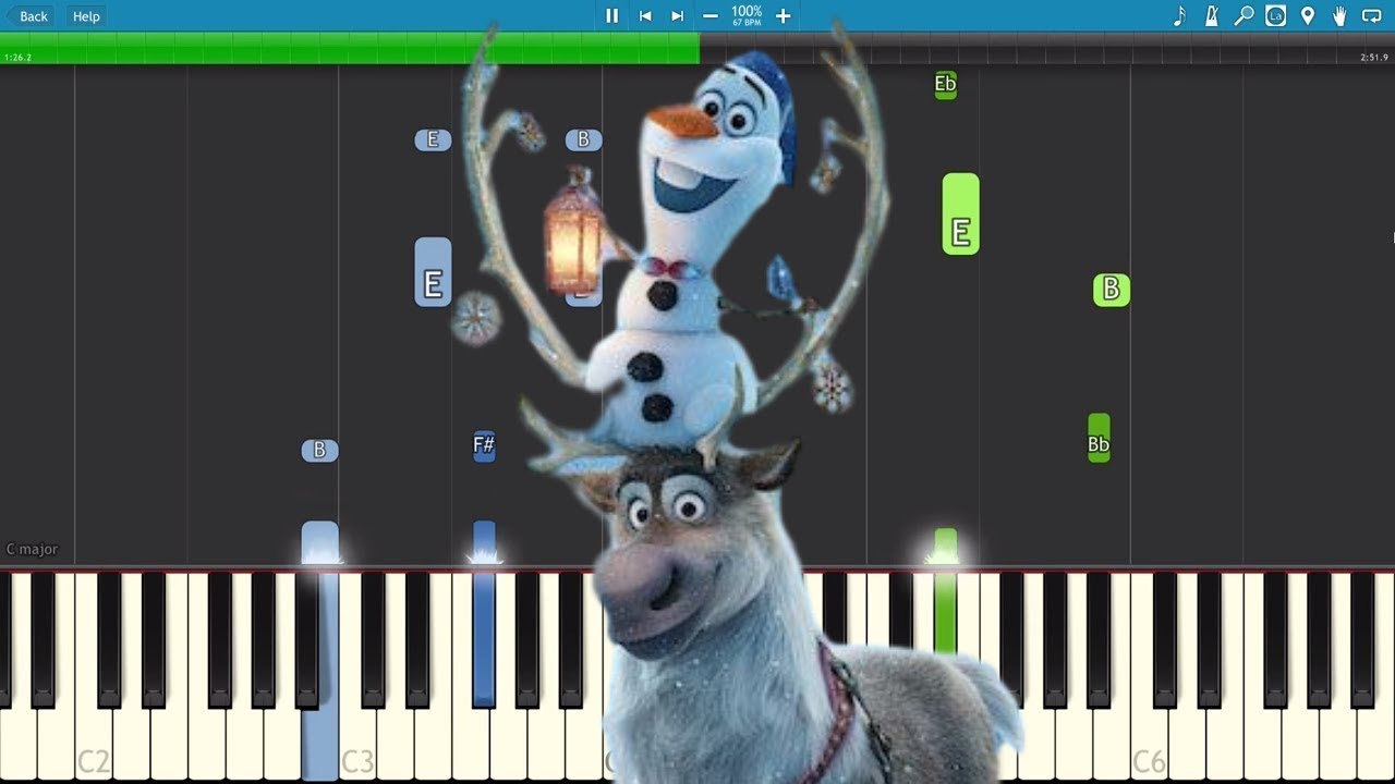 When We're Together - Piano Tutorial - Olaf's Frozen Adventure - Disney Soundtrack