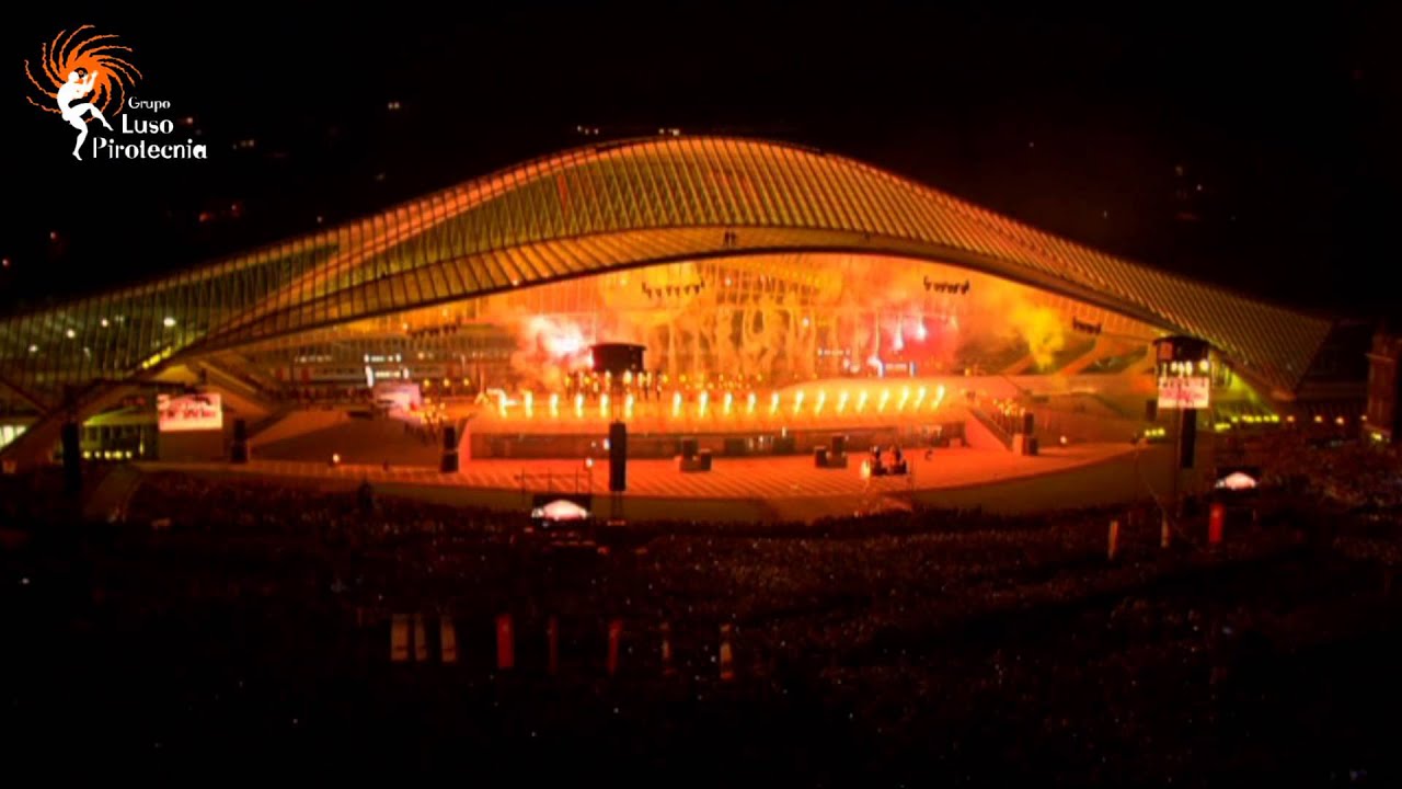 Luso Pirotecnia - Liège-Guillemins railway station inauguration