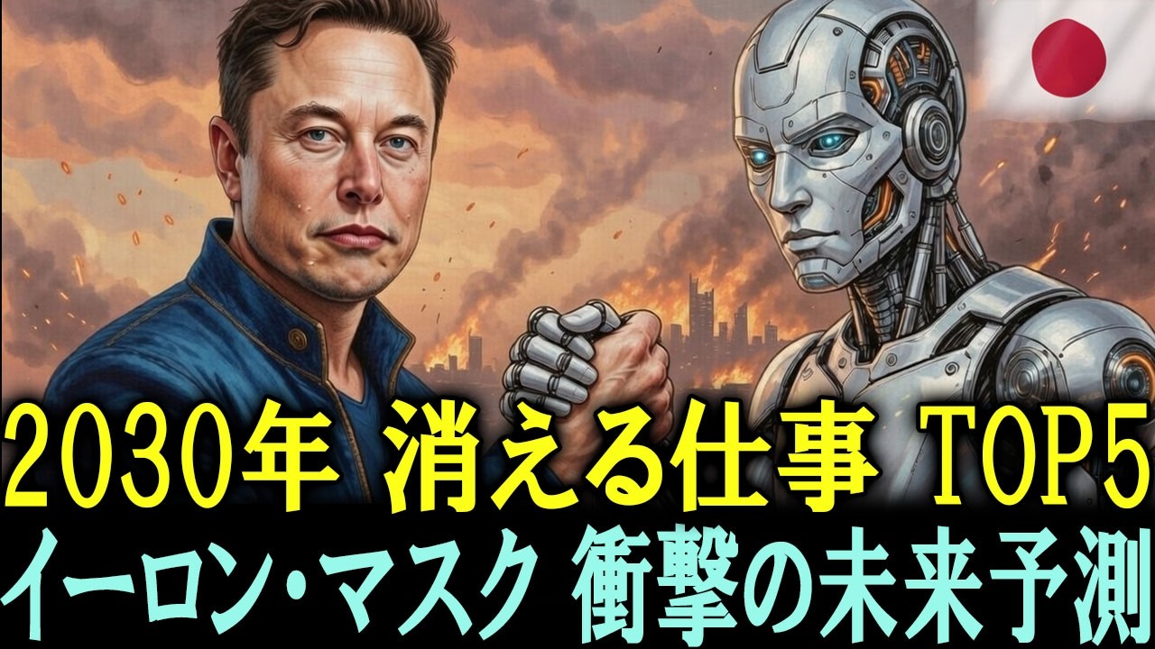 【衝撃】イーロン・マスク インタビュー要約：AI未来予測「消える職業」と「ロボット医師」の登場