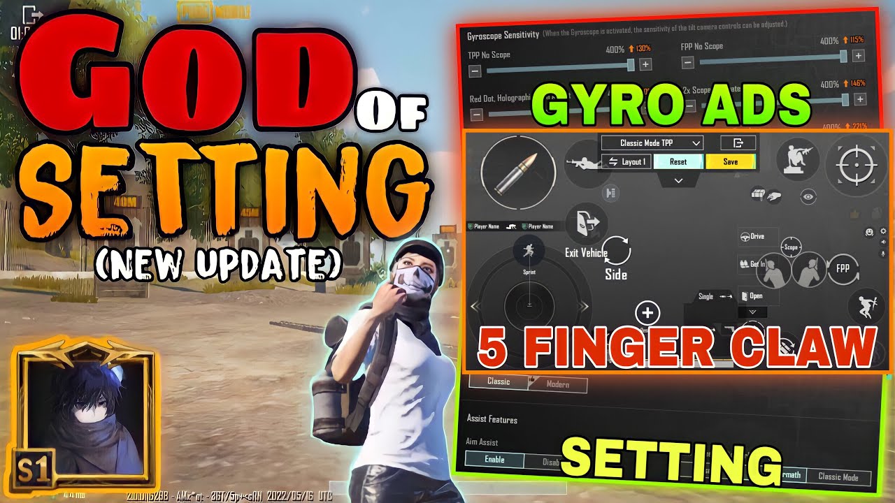 New Conqueror🔥Best Sensitivity + Control CODE 5 Finger FASTEST PLAYER | Daxua PUBG MOBILE