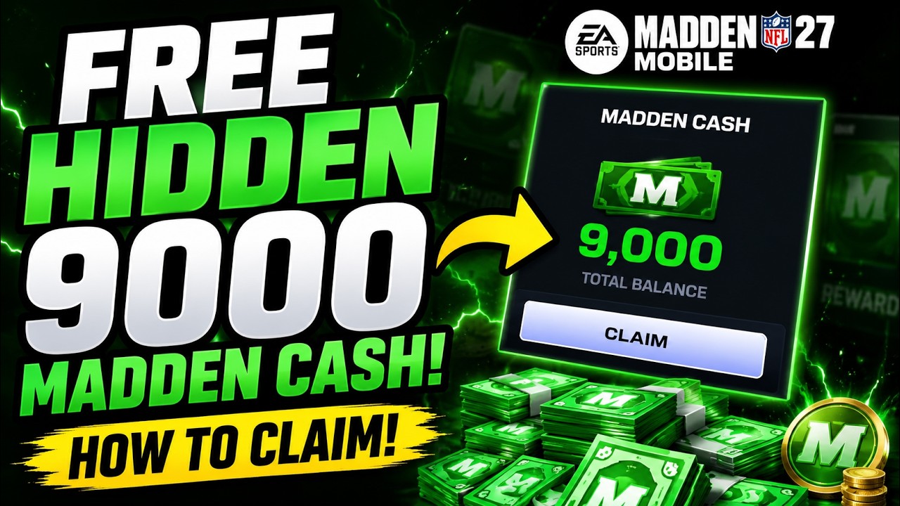 БЕСПЛАТНЫЕ СКРЫТЫЕ 9000 MADDEN CASH! КАК ЗАБРАТЬ! Madden Mobile 27