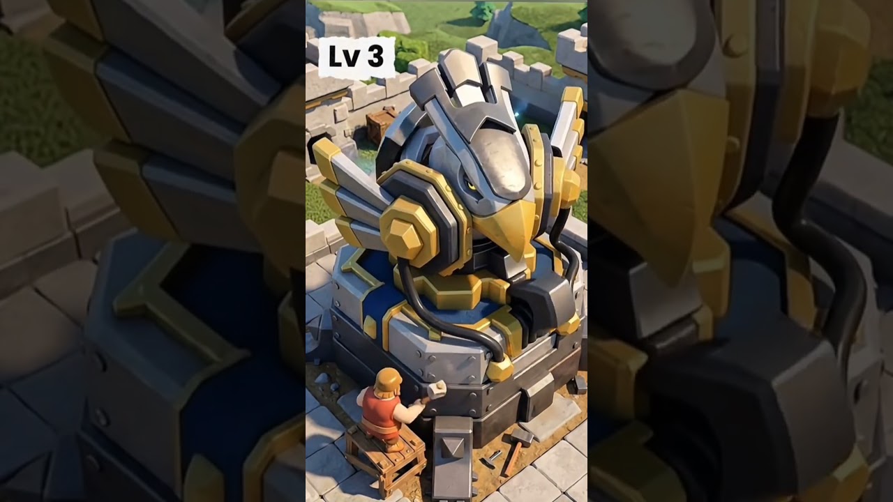 Builder Upgrade Eagle Artillery Level 1 to 7 😱
