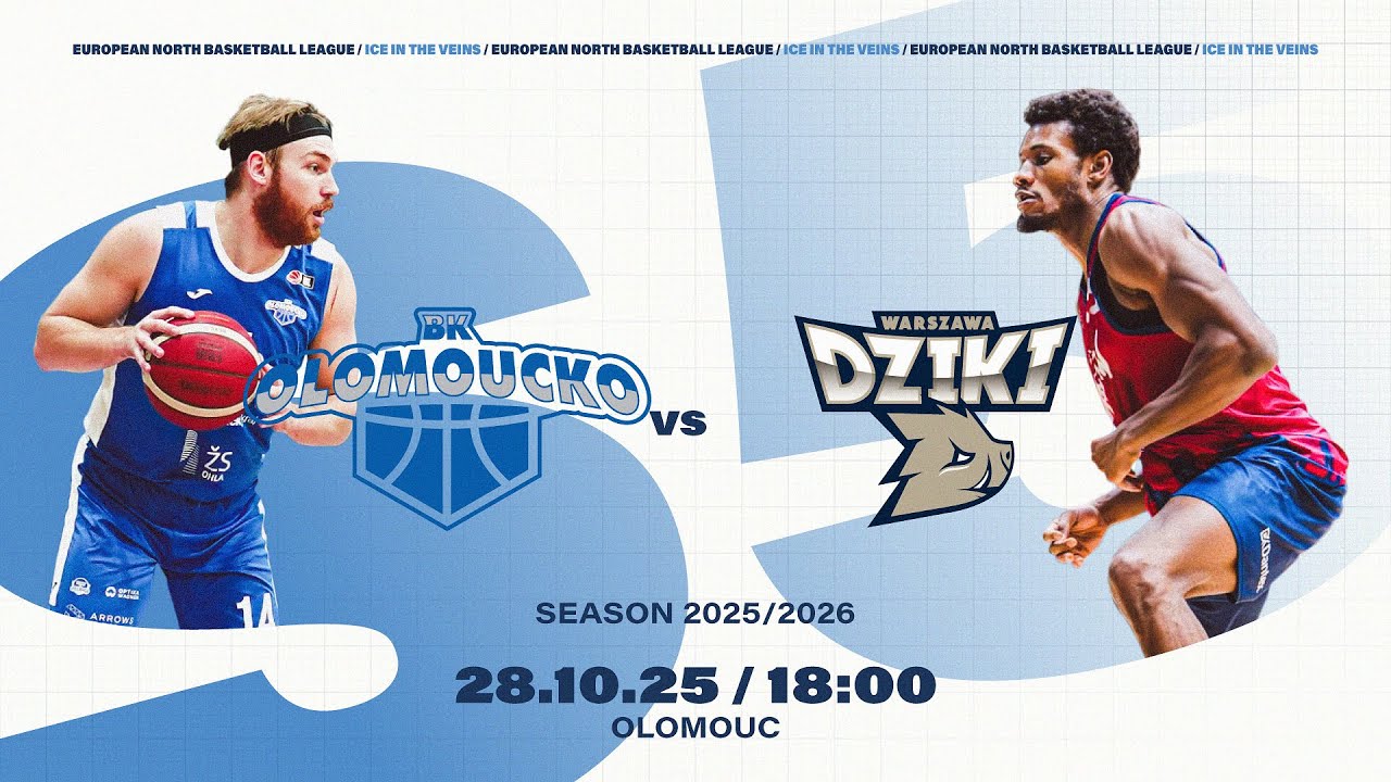 BK Olomoucko v Dziki Warszawa | Oct 28, 2025, 6:00 PM | ENBLeague 2025/26