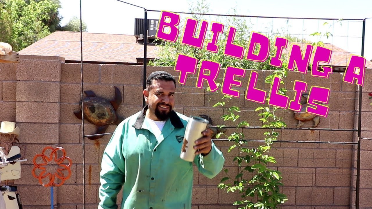 Building a Trellis Out of Rebar for your garden
