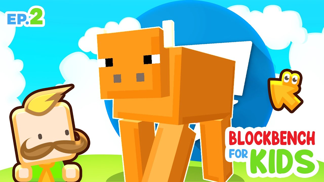 Нарисуйте свою собственную текстуру моба и добавьте её в Minecraft | Blockbench for Kids #2