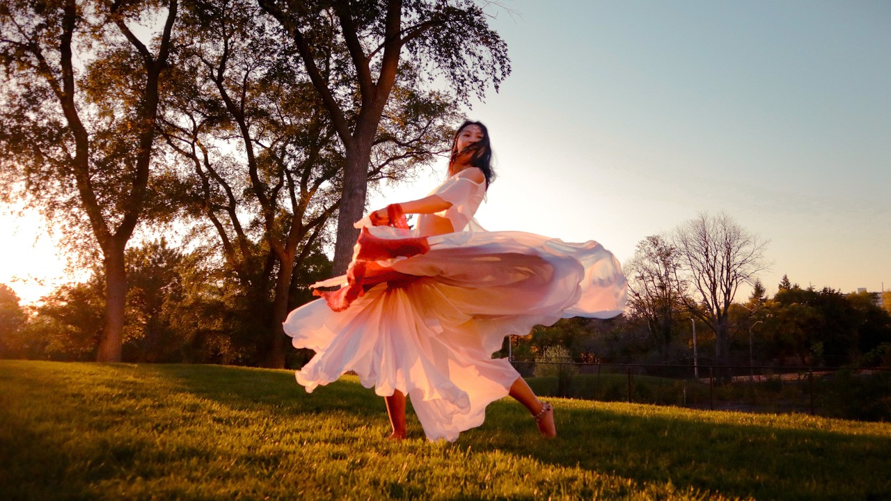 Sunset Fusion Fan Hip Pop Belly Dance- God of Night